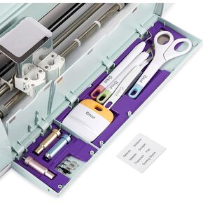 Tool Storage Insert Compatible with Cricut Explore Air 2& Explore 3, Drawer Weeding Tools Kit Tray, Blades Housing Accessories Organizer (White, Blades Housing and Tools not Included)