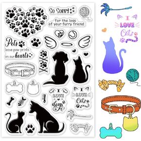 INFUNLY Pickup Truck Clear Stamps Pickup Truck with Gift Flower Heart Pumpkin Fruit Plant Transparent Rubber Stamps Christmas Clear Stamps for DIY Scrapbooking Card Making Album Paper Crafts
