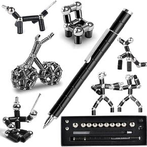 Magnetic Pen Gifts, Fidget Toy Pens Gifts for Men, Birthday Gifts for Him and Kids, Gifts for Teenage Boys and Girls, Best Gifts for 8-12 Years Old, Novelty Toy Gifts for Kids or Friends(Color)