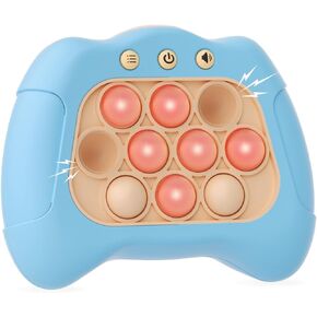 PUSSAN Handheld Fidget Games for Kids, Electronic Sensory Quick Push Bubbles Light-up Game, Toy for 3+ Year Boys, Birthday Gifts for Toddler Kids Boys and Girl Age 3 4 5 6 7 8 9 10+ Year Old