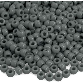 Pony Beads 1100 Pcs,Beads for Jewelry Bracelets Making,Bracelet Beads,Plastic Beads for Crafts,Hair Beads for Braids for Girls (Multicolored)