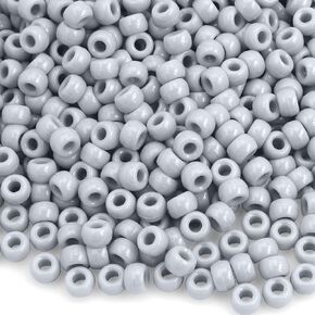 Pony Beads 1100 Pcs,Beads for Jewelry Bracelets Making,Bracelet Beads,Plastic Beads for Crafts,Hair Beads for Braids for Girls (Multicolored)