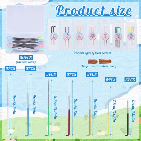 وسادة التلبيد بإبرة UOOU، أدوات التلبيد بإبرة الصوف مع إبرة تحديد المواقع، زوج واحد من مهود الأصابع، لمشاريع التلبيد الصوفية بنفسك in Kuwait
