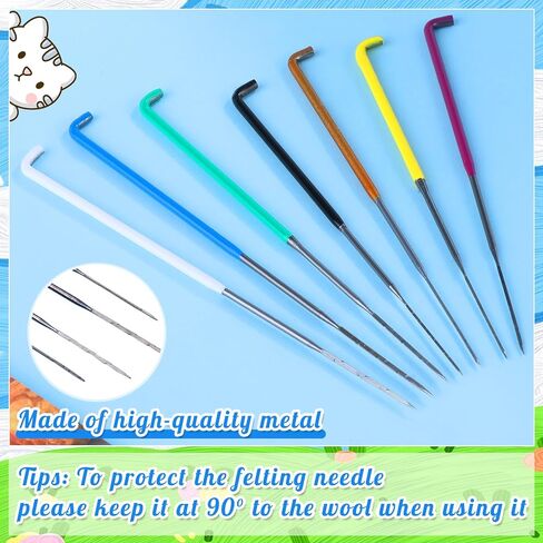 وسادة التلبيد بإبرة UOOU، أدوات التلبيد بإبرة الصوف مع إبرة تحديد المواقع، زوج واحد من مهود الأصابع، لمشاريع التلبيد الصوفية بنفسك in Kuwait