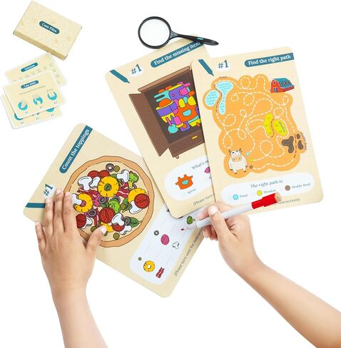 مجموعة لعب التظاهر المحقق من لوف دابل | العاب تقمص الادوار المحقق مو تاون للاعمار 5 6 7 8 9 10 11 12 | العاب غامضة للاطفال | هدية عيد ميلاد للبنات والاولاد | العب والتعلم والحل، مقاس S in Kuwait