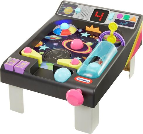 طاولة أنشطة Little Tikes Old School My First Pinball، الحروف والأرقام والكواكب والعد والأصوات والتعلم والأضواء والرجعية، لعبة ما قبل المدرسة للأطفال الصغار والبنات والأولاد الذين تتراوح أعمارهم بين 12 شهرًا و1 - 2 سنة in Kuwait