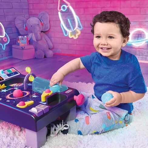 طاولة أنشطة Little Tikes Old School My First Pinball، الحروف والأرقام والكواكب والعد والأصوات والتعلم والأضواء والرجعية، لعبة ما قبل المدرسة للأطفال الصغار والبنات والأولاد الذين تتراوح أعمارهم بين 12 شهرًا و1 - 2 سنة in Kuwait