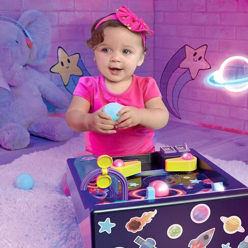 طاولة أنشطة Little Tikes Old School My First Pinball، الحروف والأرقام والكواكب والعد والأصوات والتعلم والأضواء والرجعية، لعبة ما قبل المدرسة للأطفال الصغار والبنات والأولاد الذين تتراوح أعمارهم بين 12 شهرًا و1 - 2 سنة in Kuwait
