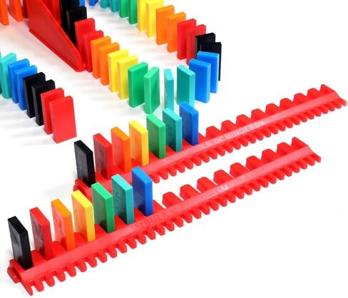 Bulk Dominoes Pro-Domino Kit | Dominoes Set, STEM STEAM Small Toys, Family Games for Kids, Kids Toys and Games, Building, Toppling, Chain Reaction Sets (Basic) in Kuwait