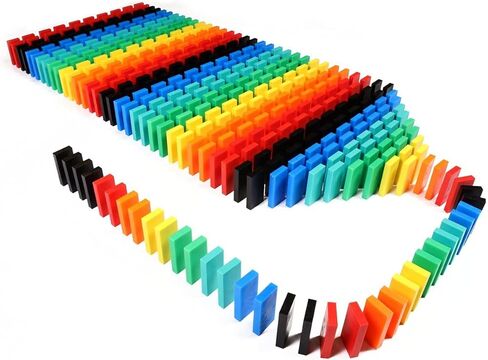 Bulk Dominoes Pro-Domino Kit | Dominoes Set, STEM STEAM Small Toys, Family Games for Kids, Kids Toys and Games, Building, Toppling, Chain Reaction Sets (Basic) in Kuwait