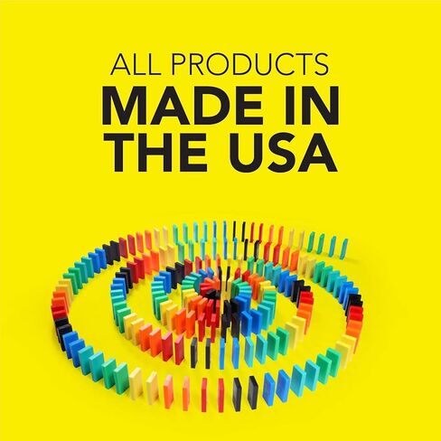 Bulk Dominoes Pro-Domino Kit | Dominoes Set, STEM STEAM Small Toys, Family Games for Kids, Kids Toys and Games, Building, Toppling, Chain Reaction Sets (Basic) in Kuwait