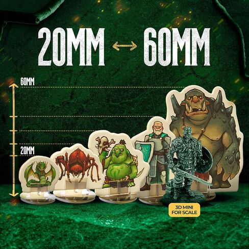 واندررز إمبوريوم 36x منمنمات DND مسطحة صلبة + 12x قاعدة | مجموعة Dungeons and Dragons Starter Set 5e Heroes & Monsters Mini Figures in Kuwait