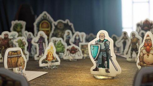 واندررز إمبوريوم 36x منمنمات DND مسطحة صلبة + 12x قاعدة | مجموعة Dungeons and Dragons Starter Set 5e Heroes & Monsters Mini Figures in Kuwait