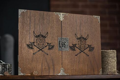شاشة Dungeon Master من خشب البلوط، هدية شاشة، شاشة Game Master، شاشة Dungeon and Dragons Masters، ملحقات Dungeons Dragons، ألعاب الطاولة، هدايا شاشة DnD in Kuwait