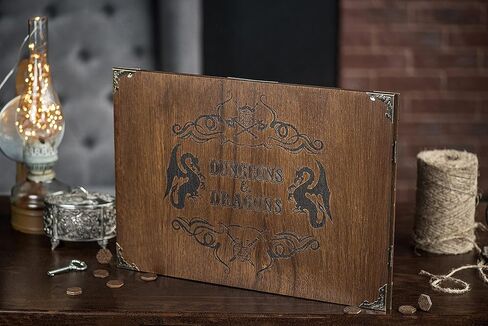 شاشة Dungeon Master من خشب البلوط، هدية شاشة، شاشة Game Master، شاشة Dungeon and Dragons Masters، ملحقات Dungeons Dragons، ألعاب الطاولة، هدايا شاشة DnD in Kuwait