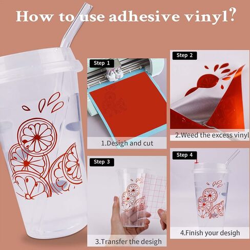HTVRONT Holographic Permanent Craft Vinyl, 12 Packs 12"x12", Waterproof in Kuwait