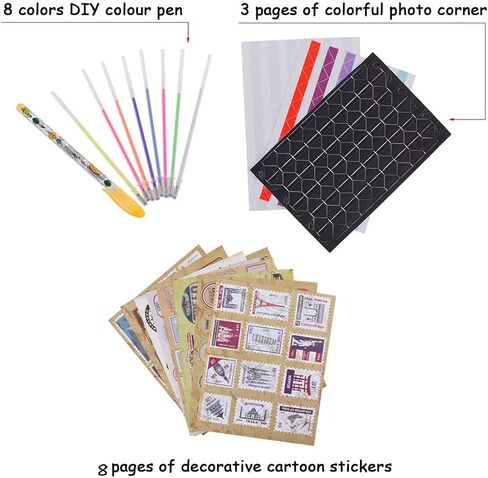 RECUTMS Refill Pages for Adventure Book Scrapbook Ablum 20 Sheets/ 40 Pages Extra Pages in Kuwait