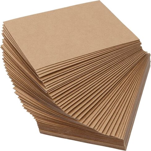 MUKCHAP 200 Packs 5 x 7 Inches Chipboard Sheets, 0.04 Inch(1mm) Thick Brown Kraft Cardstock for Model Building, Scrapbooking and Picture Frame Backing in Saudi Arabia