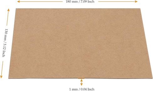 MUKCHAP 200 Packs 5 x 7 Inches Chipboard Sheets, 0.04 Inch(1mm) Thick Brown Kraft Cardstock for Model Building, Scrapbooking and Picture Frame Backing in Saudi Arabia