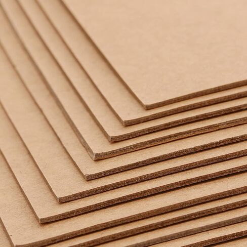 MUKCHAP 200 Packs 5 x 7 Inches Chipboard Sheets, 0.04 Inch(1mm) Thick Brown Kraft Cardstock for Model Building, Scrapbooking and Picture Frame Backing in Saudi Arabia