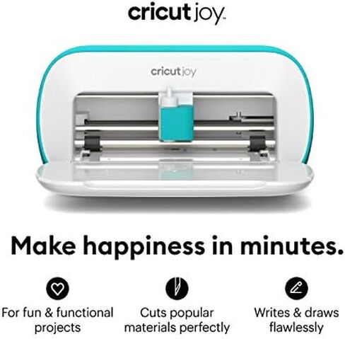 فينيل دائم من Cricut Joy Machine Rainbow، مجموعة أدوات للمبتدئين وحزمة شريط نقل - أداة ذكية مدمجة للحرف اليدوية والبطاقات ومشاريع الديكور المنزلي والشارات (iOS Android Windows) in Kuwait