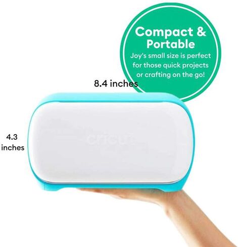 فينيل دائم من Cricut Joy Machine Rainbow، مجموعة أدوات للمبتدئين وحزمة شريط نقل - أداة ذكية مدمجة للحرف اليدوية والبطاقات ومشاريع الديكور المنزلي والشارات (iOS Android Windows) in Kuwait