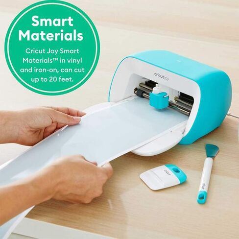 فينيل دائم من Cricut Joy Machine Rainbow، مجموعة أدوات للمبتدئين وحزمة شريط نقل - أداة ذكية مدمجة للحرف اليدوية والبطاقات ومشاريع الديكور المنزلي والشارات (iOS Android Windows) in Kuwait