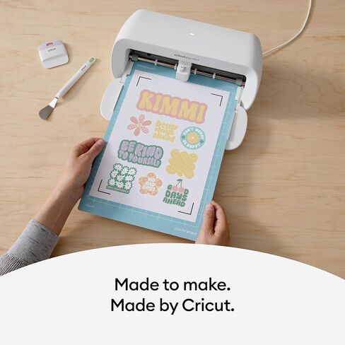 Cricut Printable Sticker Paper - US Letter Size, (8.5in x 11in), Sticker Paper for Printer, Compatible with Cricut Maker, Explore, & Joy Xtra, Craft Stickers for Notebooks, Gift Tags, & More (8 Ct) in Kuwait