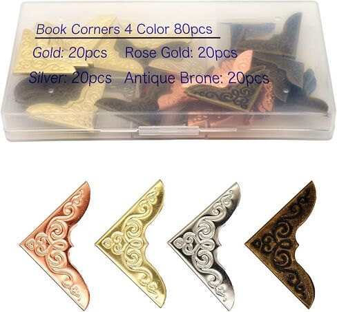 Metal Corner Protectors for Books, Fits Scrapbooks & Photo Albums in Kuwait