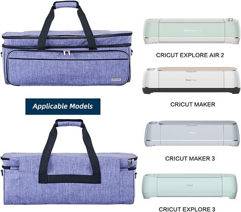 Double Layer Carrying Case with Mat Pocket for Cricut and Tools in Kuwait