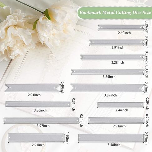 WILLBOND 2 Pcs Banner Dies Metal Cutting for Card Making, Classic Style in Kuwait