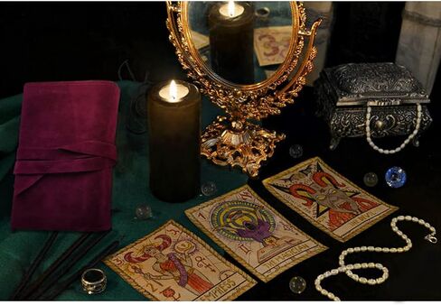 Knana 3Pcs Tarot Card Holder Velvet Tarot Bag Tarot Accessories in Kuwait