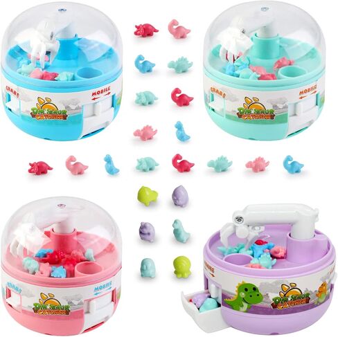 ألعاب آلة مخلب صغيرة للأطفال والكبار مع جوائز شخصيات ديناصورات صغيرة، أشياء تعمل بالفعل، لعبة أركيد صغيرة ألعاب مبتكرة مصغرة للأولاد والبنات بعمر 3 سنوات فما فوق in Kuwait