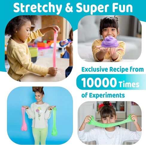 Slime Kit for Girls and Boys, Safe and Fluffy Slime for Kids, Stress Relief Kids Slime Kits for Toddlers, Stretchy Butter Slime Pack of 6 in Kuwait