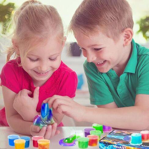 MiVRIU Ball Slime Party Favors 24 Pack، سوبر لينة ومعطرة غالاكسي الوحل للفتيات الفتيان، فكرة هدية للأطفال الأشياء الجيدة حقيبة الحشو، تفضل حفلة الفضاء، حشو تخزين عيد الفصح in Kuwait