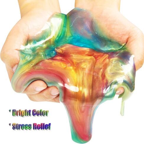 MiVRIU Ball Slime Party Favors 24 Pack، سوبر لينة ومعطرة غالاكسي الوحل للفتيات الفتيان، فكرة هدية للأطفال الأشياء الجيدة حقيبة الحشو، تفضل حفلة الفضاء، حشو تخزين عيد الفصح in Kuwait