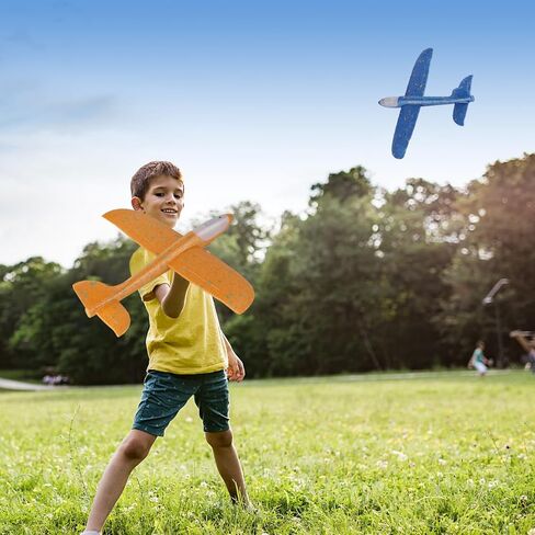 MOZSOY 3 عبوات من ألعاب قاذفة الطائرات، وضعين للطيران، ألعاب طائرة شراعية منجنيق LED للأولاد، ألعاب خارجية للأولاد والبنات 3 4 5 6 7 8 9 10 11 12 عامًا... (3 ألوان) in Kuwait