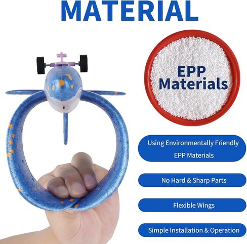 MOZSOY 3 عبوات من ألعاب قاذفة الطائرات، وضعين للطيران، ألعاب طائرة شراعية منجنيق LED للأولاد، ألعاب خارجية للأولاد والبنات 3 4 5 6 7 8 9 10 11 12 عامًا... (3 ألوان) in Kuwait