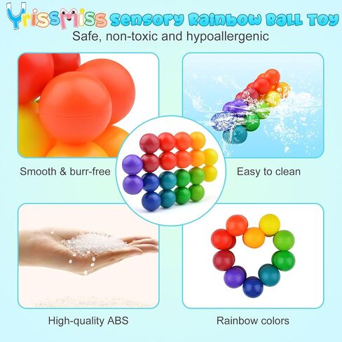 Yrissmiss 2PCS ألعاب حسية للتوحد للأطفال المصابين بالتوحد، ألعاب تململ حسية للأطفال البالغين، ألعاب التوحد للأطفال الصغار 3-4، هدايا ألعاب السفر للأطفال الذين تتراوح أعمارهم بين 3 4 5 6 7+، هدايا تخزين الهدايا (أ) in Kuwait