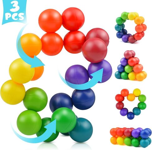 Yrissmiss 2PCS ألعاب حسية للتوحد للأطفال المصابين بالتوحد، ألعاب تململ حسية للأطفال البالغين، ألعاب التوحد للأطفال الصغار 3-4، هدايا ألعاب السفر للأطفال الذين تتراوح أعمارهم بين 3 4 5 6 7+، هدايا تخزين الهدايا (أ) in Kuwait
