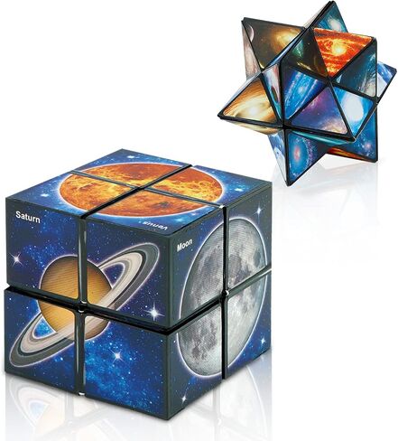 Euclidean Cube Fidget Toys for Kids 2 in 1 Star Cube Magic Cube Puzzle Toys in Kuwait