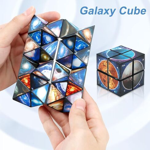 Euclidean Cube Fidget Toys for Kids 2 in 1 Star Cube Magic Cube Puzzle Toys in Kuwait