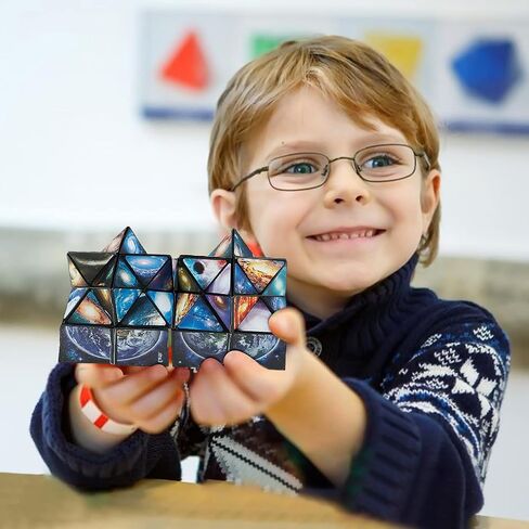 Euclidean Cube Fidget Toys for Kids 2 in 1 Star Cube Magic Cube Puzzle Toys in Kuwait