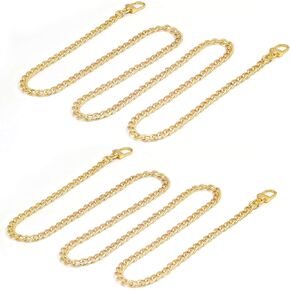 Gold Purse Chain, Shynek 2PCS Crossbody Chain Strap, Gold Belt Chain, Long Chain Cross Body Strap for Bags, Purses, Handbags in Saudi Arabia