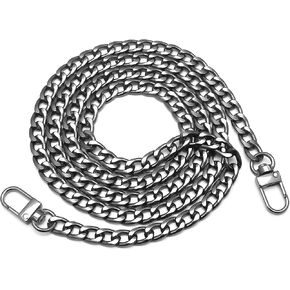 4 Pieces Different Sizes DIY iron flat chain belt, handbag replacement belt, shoulder belt, wallet chain belt, metal buckle(7.9 inch, 15.7 inch, 31.5 inch, 47.2 inch) Gold in Kuwait