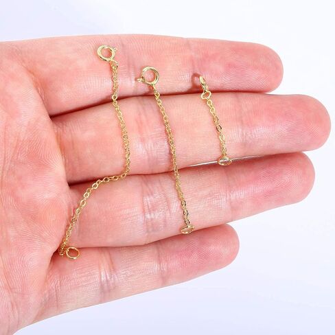 925 Sterling Silver Necklace Extenders for Jewelry Making in Kuwait