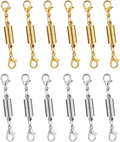 Dsmile 12Pcs Magnetic Lobster Clasps Perfect for Jewelry Necklace Bracelet in Kuwait