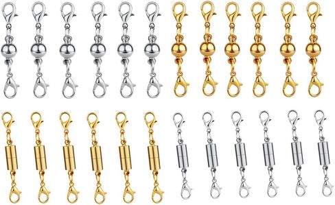 Dsmile 12Pcs Magnetic Lobster Clasps Perfect for Jewelry Necklace Bracelet in Kuwait