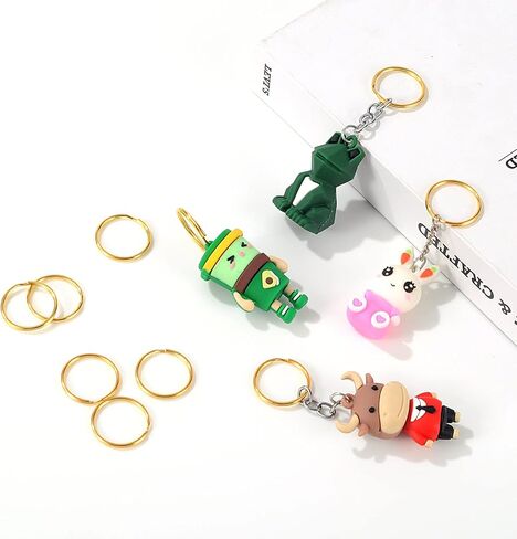 200PCS Key Rings, Split Bulk Keyrings for Keychain and Crafts (25mm) (Gold) in Kuwait