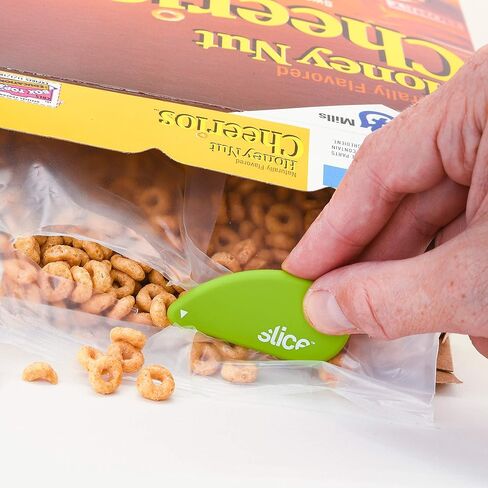 شريحة 00100 قاطعة أمان بشفرة سيراميك، تفتح عبوة صدفية، قاطعة قسيمة، تقليم الصور، سجل القصاصات، تناسب سلسلة المفاتيح، أخضر in Kuwait